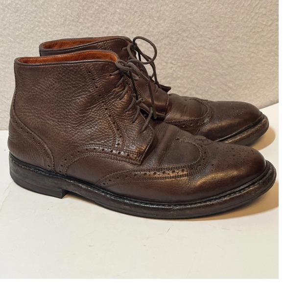 Florsheim by Duckie Brown Other - Florsheim by Duckie Brown Mens 9 D Pebble Grain Leather Wingtip Chukka Boots